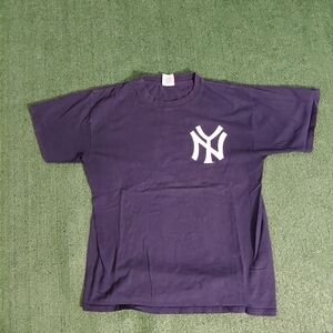 VINTAGE Majestic New York Yankees #7 Mickey Mantle T Shirt Size XL
